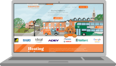 Contact local heating engineers Contact local heating engineers laptop